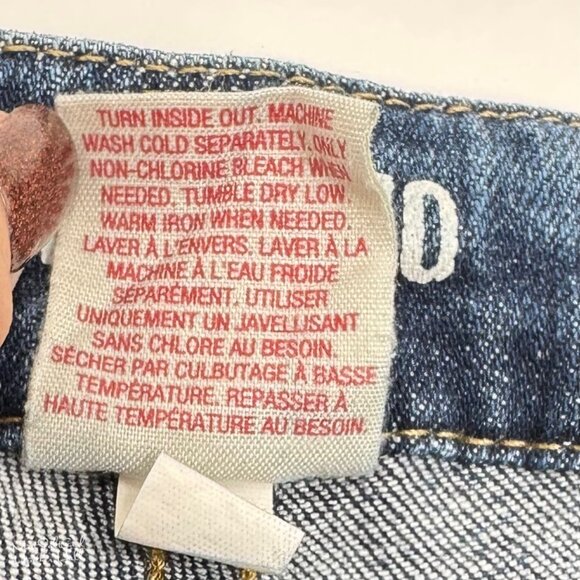 Mossimo Supply Co Distressed Denim Shorts Size 5 Blue Cotton/Spandex - Picture 4 of 4